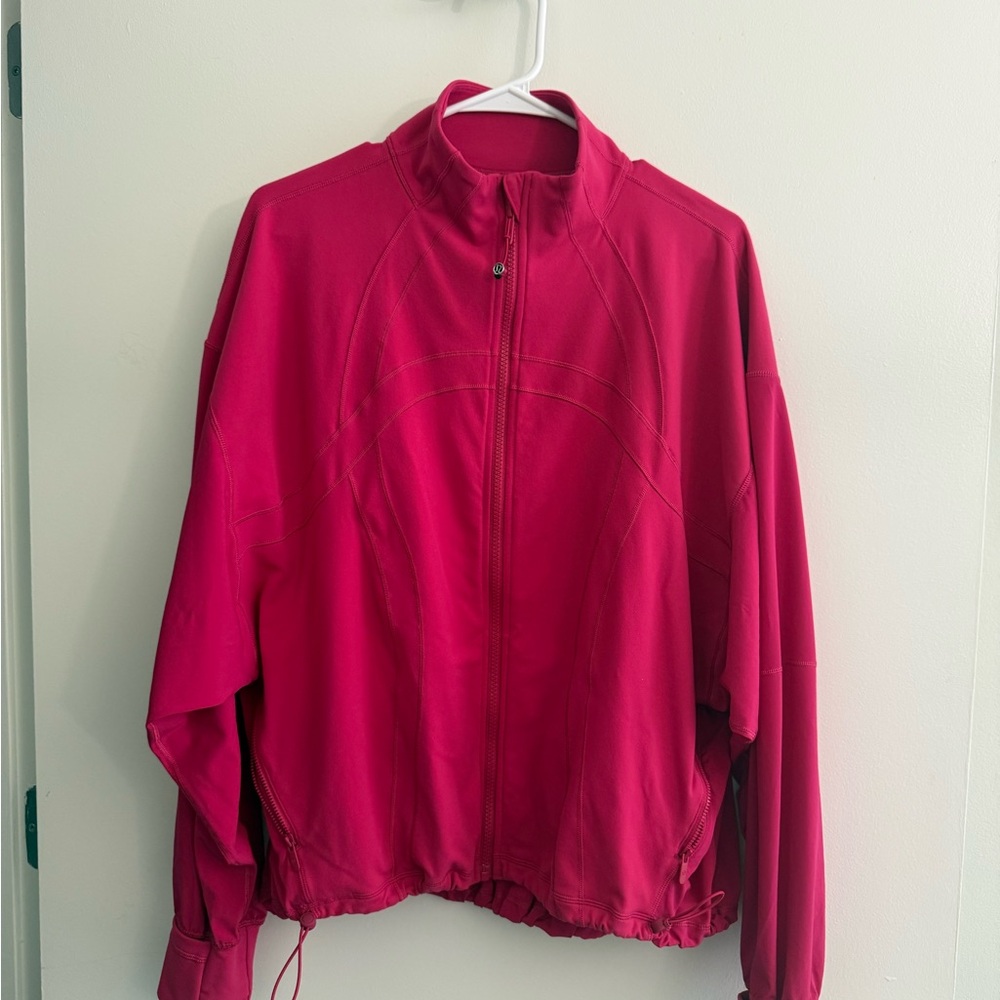 lululemon athletica Raspberry Zip-Front Bomber Jacket